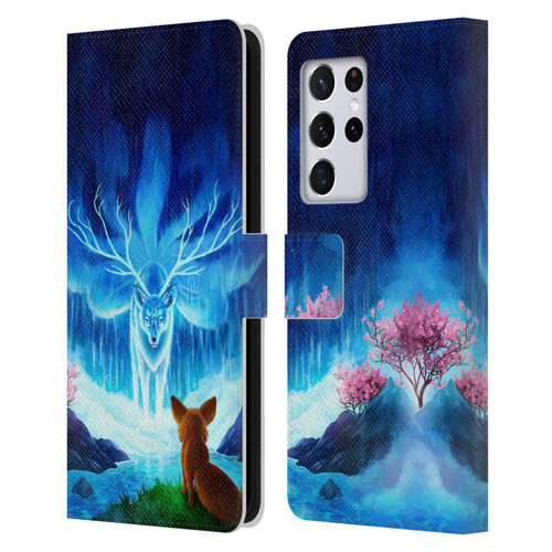 Jonas "JoJoesArt" Jödicke Wildlife Wisdom Leather Book Wallet Case Cover For Samsung Galaxy S21 Ultra 5G
