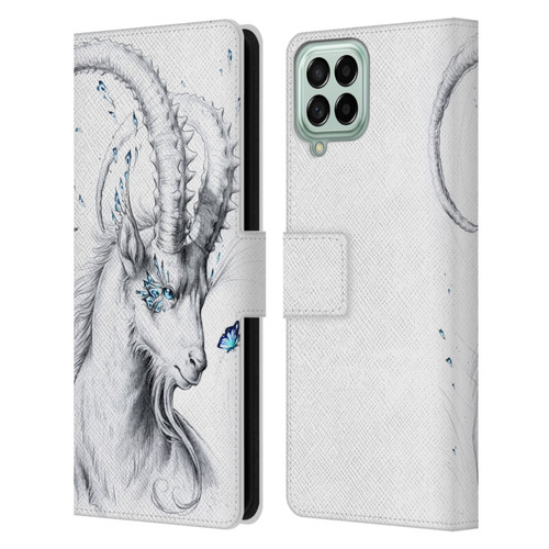 Jonas "JoJoesArt" Jödicke Wildlife Capricorn Leather Book Wallet Case Cover For Samsung Galaxy M53 (2022)