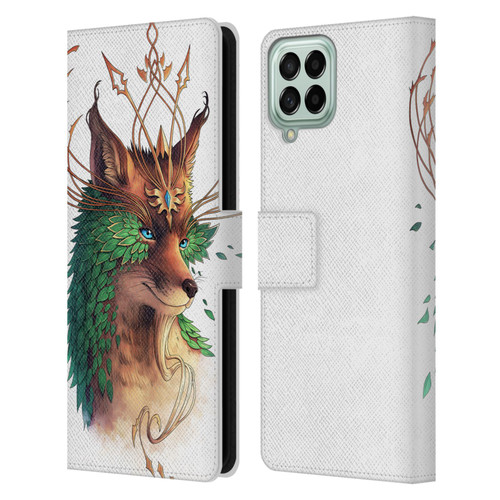 Jonas "JoJoesArt" Jödicke Wildlife Fox Coloured Leather Book Wallet Case Cover For Samsung Galaxy M53 (2022)