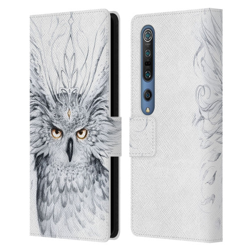 Jonas "JoJoesArt" Jödicke Wildlife Owl Leather Book Wallet Case Cover For Xiaomi Mi 10 5G / Mi 10 Pro 5G