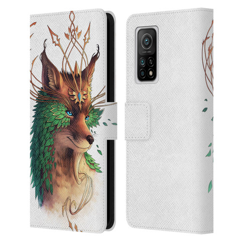 Jonas "JoJoesArt" Jödicke Wildlife Fox Coloured Leather Book Wallet Case Cover For Xiaomi Mi 10T 5G