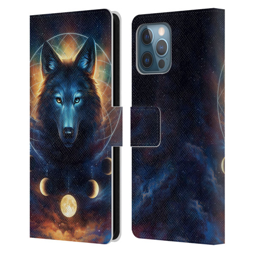 Jonas "JoJoesArt" Jödicke Wildlife 2 Dreamcatcher Wolf Leather Book Wallet Case Cover For Apple iPhone 12 Pro Max