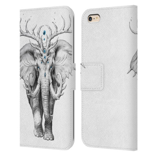 Jonas "JoJoesArt" Jödicke Wildlife 2 Elephant Soul Leather Book Wallet Case Cover For Apple iPhone 6 Plus / iPhone 6s Plus