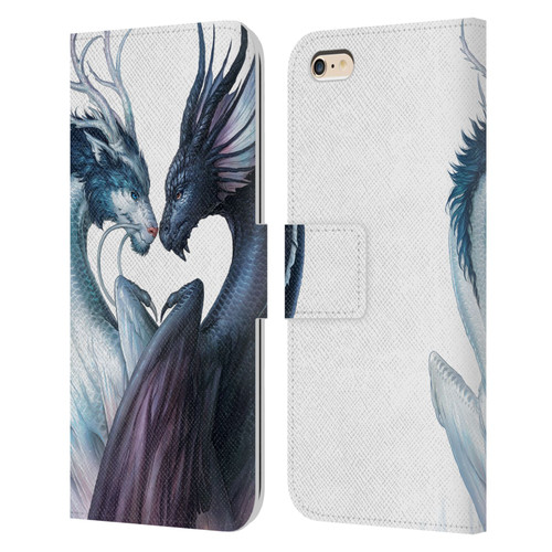 Jonas "JoJoesArt" Jödicke Wildlife 2 Yin And Yang Dragons Leather Book Wallet Case Cover For Apple iPhone 6 Plus / iPhone 6s Plus