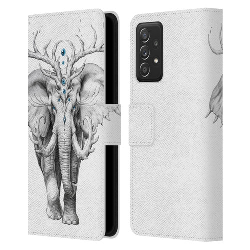Jonas "JoJoesArt" Jödicke Wildlife 2 Elephant Soul Leather Book Wallet Case Cover For Samsung Galaxy A52 / A52s / 5G (2021)