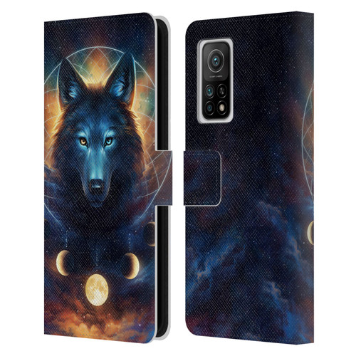 Jonas "JoJoesArt" Jödicke Wildlife 2 Dreamcatcher Wolf Leather Book Wallet Case Cover For Xiaomi Mi 10T 5G
