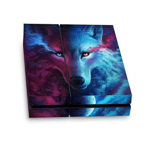 Jonas "JoJoesArt" Jödicke Art Mix Wolf Galaxy Vinyl Sticker Skin Decal Cover for Sony PS4 Console