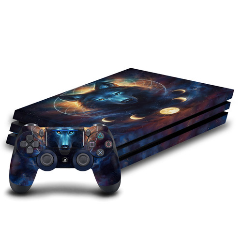 Jonas "JoJoesArt" Jödicke Art Mix Dreamcatcher Wolf Vinyl Sticker Skin Decal Cover for Sony PS4 Pro Bundle