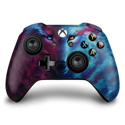 Jonas "JoJoesArt" Jödicke Art Mix Wolf Galaxy Vinyl Sticker Skin Decal Cover for Microsoft Xbox One S / X Controller
