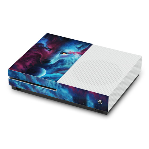 Jonas "JoJoesArt" Jödicke Art Mix Wolf Galaxy Vinyl Sticker Skin Decal Cover for Microsoft Xbox One S Console