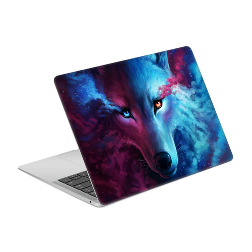 Jonas "JoJoesArt" Jödicke Wildlife Wolf Galaxy Vinyl Sticker Skin Decal Cover for Apple MacBook Air 13.3" A1932/A2179