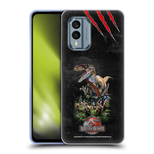 Jurassic Park III Key Art Dinosaurs 3 Soft Gel Case for Nokia X30