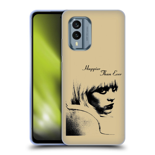 Billie Eilish Happier Than Ever Album Image Soft Gel Case for Nokia X30