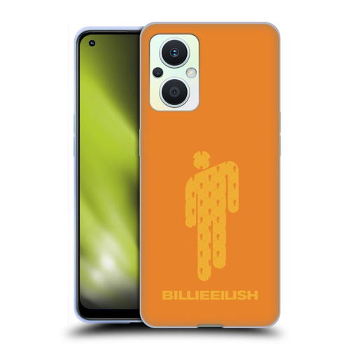 Billie Eilish Key Art Blohsh Orange Soft Gel Case for OPPO Reno8 Lite