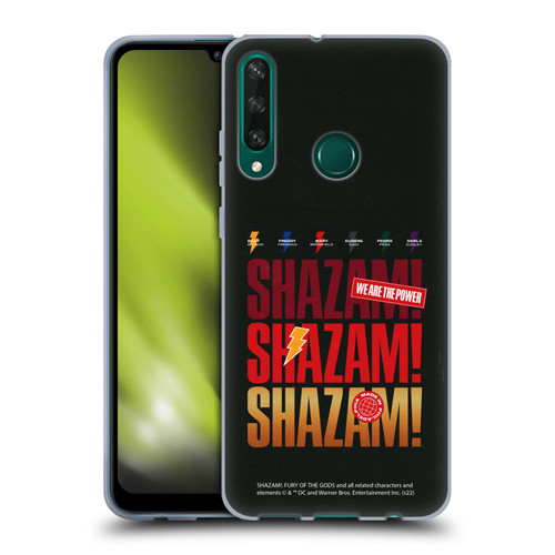 Shazam!: Fury Of The Gods Graphics Logo Soft Gel Case for Huawei Y6p