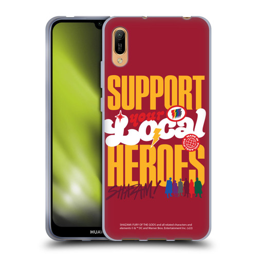 Shazam!: Fury Of The Gods Graphics Typography Soft Gel Case for Huawei Y6 Pro (2019)