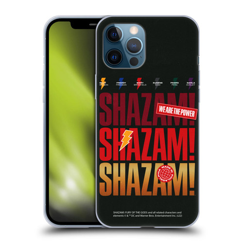Shazam!: Fury Of The Gods Graphics Logo Soft Gel Case for Apple iPhone 12 Pro Max