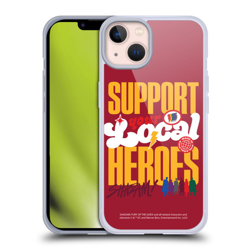 Shazam!: Fury Of The Gods Graphics Typography Soft Gel Case for Apple iPhone 13