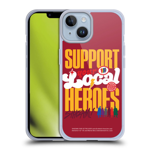Shazam!: Fury Of The Gods Graphics Typography Soft Gel Case for Apple iPhone 14
