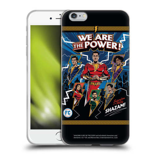 Shazam!: Fury Of The Gods Graphics Character Art Soft Gel Case for Apple iPhone 6 Plus / iPhone 6s Plus
