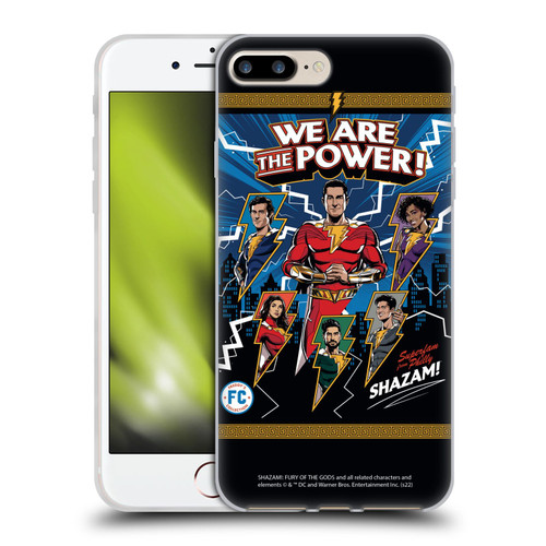Shazam!: Fury Of The Gods Graphics Character Art Soft Gel Case for Apple iPhone 7 Plus / iPhone 8 Plus