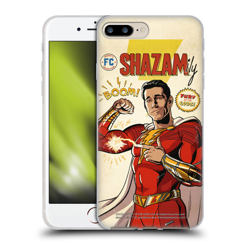 Shazam!: Fury Of The Gods Graphics Comic Soft Gel Case for Apple iPhone 7 Plus / iPhone 8 Plus