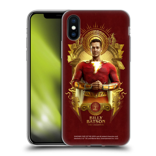 Shazam!: Fury Of The Gods Graphics Billy Soft Gel Case for Apple iPhone X / iPhone XS