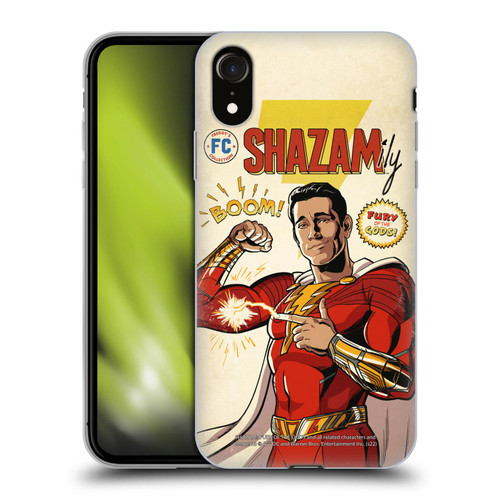 Shazam!: Fury Of The Gods Graphics Comic Soft Gel Case for Apple iPhone XR