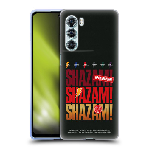 Shazam!: Fury Of The Gods Graphics Logo Soft Gel Case for Motorola Edge S30 / Moto G200 5G