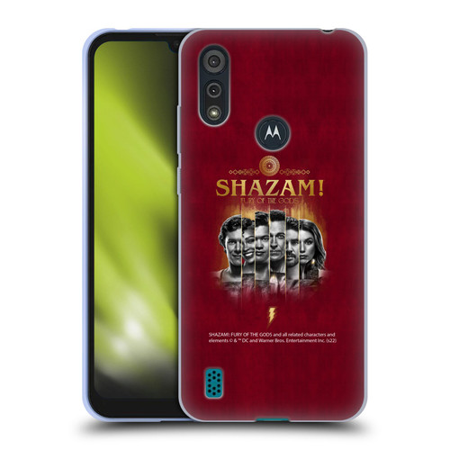 Shazam!: Fury Of The Gods Graphics Poster Soft Gel Case for Motorola Moto E6s (2020)