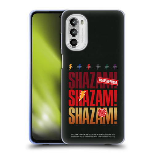 Shazam!: Fury Of The Gods Graphics Logo Soft Gel Case for Motorola Moto G52