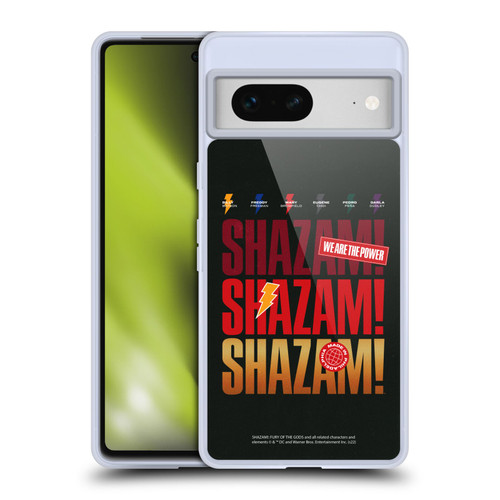Shazam!: Fury Of The Gods Graphics Logo Soft Gel Case for Google Pixel 7