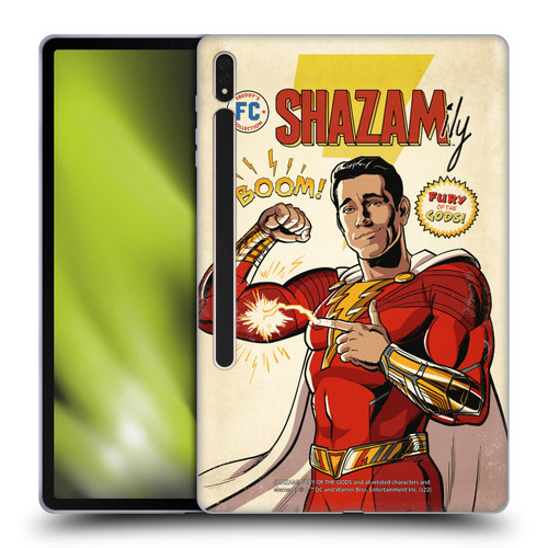 Shazam!: Fury Of The Gods Graphics Comic Soft Gel Case for Samsung Galaxy Tab S8 Plus