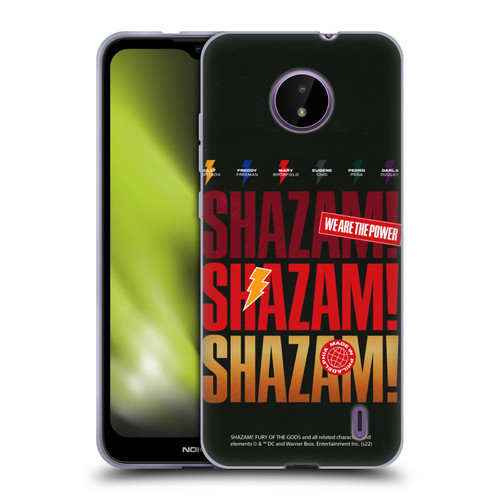 Shazam!: Fury Of The Gods Graphics Logo Soft Gel Case for Nokia C10 / C20