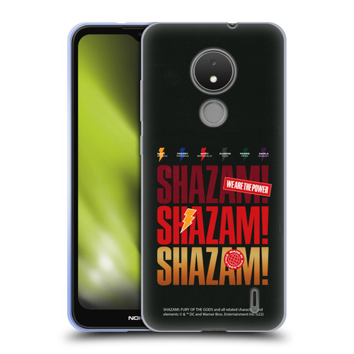 Shazam!: Fury Of The Gods Graphics Logo Soft Gel Case for Nokia C21