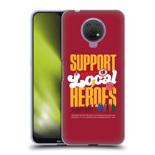 Shazam!: Fury Of The Gods Graphics Typography Soft Gel Case for Nokia G10