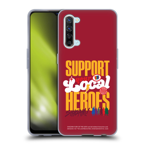 Shazam!: Fury Of The Gods Graphics Typography Soft Gel Case for OPPO Find X2 Lite 5G