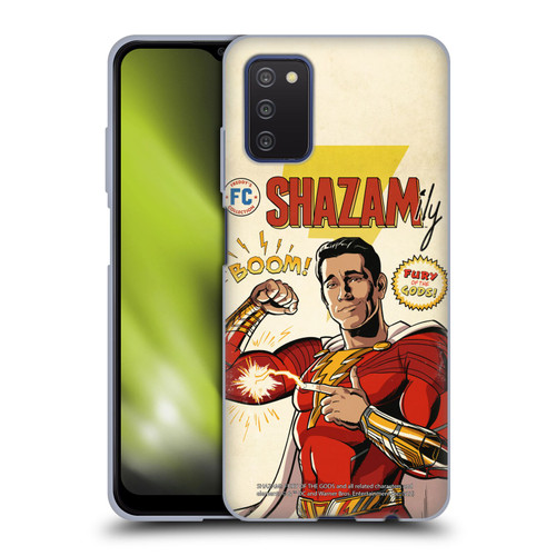 Shazam!: Fury Of The Gods Graphics Comic Soft Gel Case for Samsung Galaxy A03s (2021)
