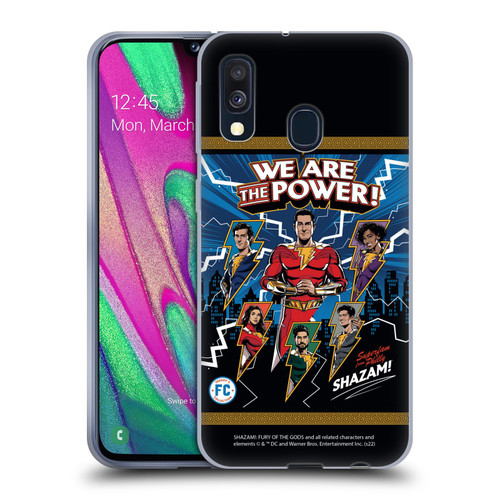 Shazam!: Fury Of The Gods Graphics Character Art Soft Gel Case for Samsung Galaxy A40 (2019)