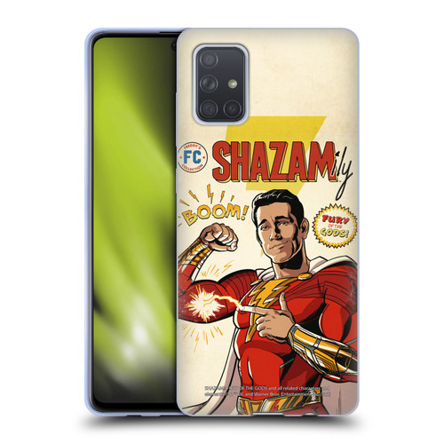 Shazam!: Fury Of The Gods Graphics Comic Soft Gel Case for Samsung Galaxy A71 (2019)