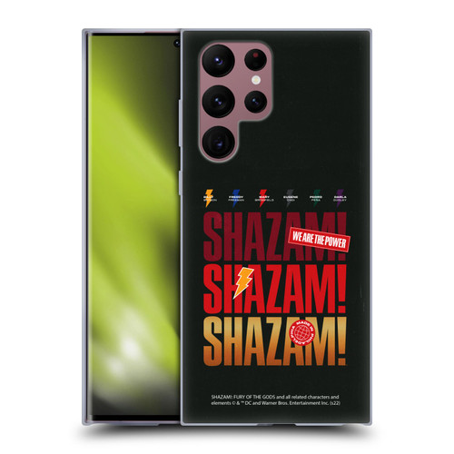 Shazam!: Fury Of The Gods Graphics Logo Soft Gel Case for Samsung Galaxy S22 Ultra 5G