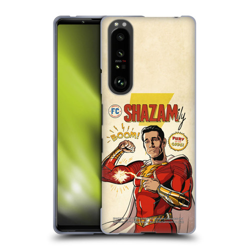 Shazam!: Fury Of The Gods Graphics Comic Soft Gel Case for Sony Xperia 1 III
