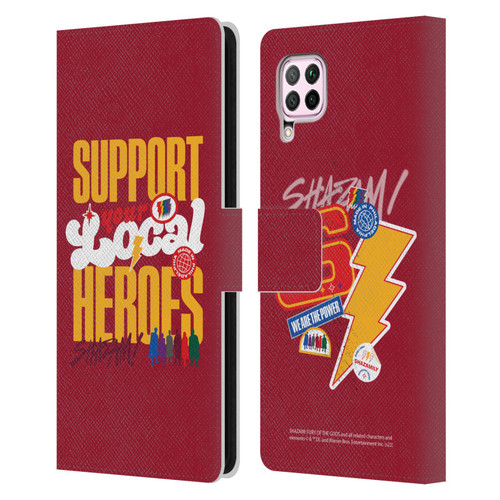 Shazam!: Fury Of The Gods Graphics Typography Leather Book Wallet Case Cover For Huawei Nova 6 SE / P40 Lite