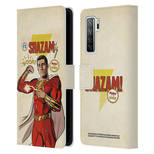 Shazam!: Fury Of The Gods Graphics Comic Leather Book Wallet Case Cover For Huawei Nova 7 SE/P40 Lite 5G
