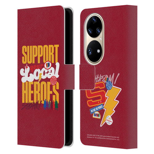 Shazam!: Fury Of The Gods Graphics Typography Leather Book Wallet Case Cover For Huawei P50 Pro