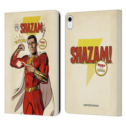 Shazam!: Fury Of The Gods Graphics Comic Leather Book Wallet Case Cover For Apple iPad 10.9 2022/2025