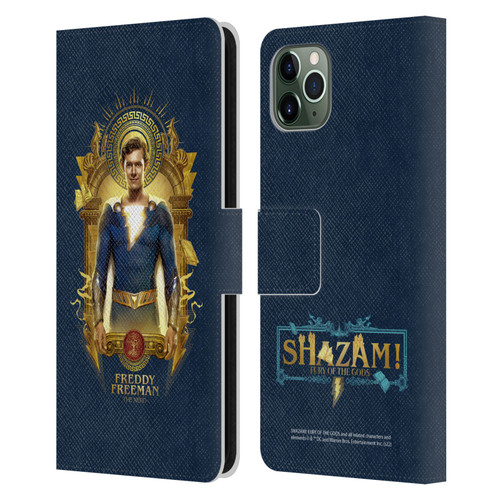 Shazam!: Fury Of The Gods Graphics Freddy Leather Book Wallet Case Cover For Apple iPhone 11 Pro Max