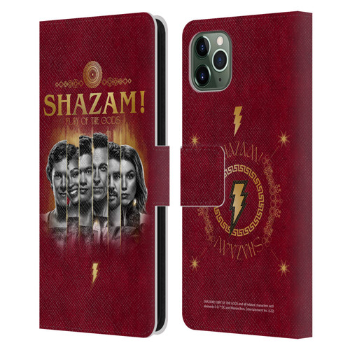 Shazam!: Fury Of The Gods Graphics Poster Leather Book Wallet Case Cover For Apple iPhone 11 Pro Max