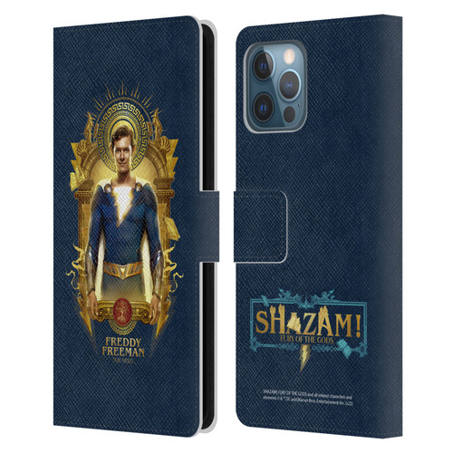 Shazam!: Fury Of The Gods Graphics Freddy Leather Book Wallet Case Cover For Apple iPhone 12 Pro Max