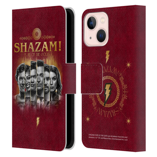 Shazam!: Fury Of The Gods Graphics Poster Leather Book Wallet Case Cover For Apple iPhone 13 Mini